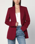 Stella McCartney Single-breasted jacket in jazzberry wool