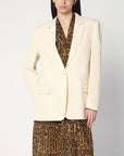 Stella McCartney Single-breasted jacket in butter colour