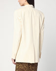 Stella McCartney Single-breasted jacket in butter colour