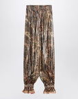 Valentino Pleated silk-blend trousers