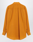 Valentino Ochre yellow shirt with beads and lace