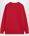 Red sweatshirt with Chez Valentino print