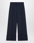 Valentino Indigo pants in wool and silk