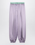 Valentino Wide lilac silk pants