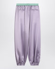 Valentino Wide lilac silk pants