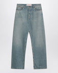 Valentino Light blue jeans with washed effect
