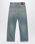 Valentino Light blue jeans with washed effect