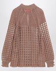 Valentino Openwork sweater in linen blend