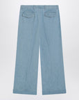 Valentino Light blue wide jeans with cuff
