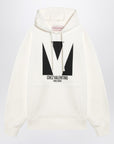 Ivory sweatshirt with Chez Valentino print
