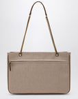 Valentino Garavani Medium Viva Superstar bag in natural/spice canvas