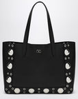 Valentino Garavani Black media shopping bag