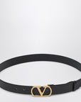 Valentino Garavani Vlogo Signature Black Belt