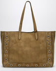 Valentino Garavani Large Nellcôte tote bag in havana suede