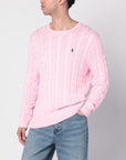 Polo Ralph Lauren Pink cable-knit cotton sweater