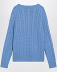 Polo Ralph Lauren Light blue cotton cable-knit jumper