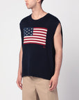 Polo Ralph Lauren Navy blue vest with flag Big-Fit