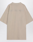 Beige New Balenciaga Back Medium Fit T-shirt