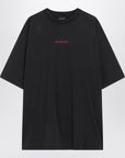 Faded black Balenciaga Back Medium Fit T-shirt