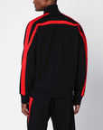 Alexander McQueen Black/red cotton zip sweatshirt