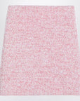 Balenciaga Pink cotton blend tweed mini skirt
