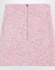 Balenciaga Pink cotton blend tweed mini skirt