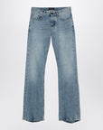 Balenciaga Light blue jeans with distressed hem