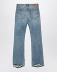 Balenciaga Light blue jeans with distressed hem