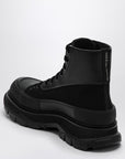 Alexander McQueen Black canvas Tread Slick boots