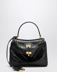 Balenciaga Small Rodeo bag in black crocodile-effect leather
