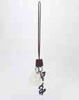 Balenciaga Keychain Charm Heart Le City burgundy/white