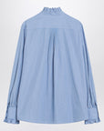 Valentino Light blue striped shirt in cotton