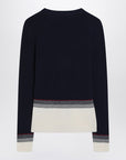 Cardigan with Chez Valentino embroidery in wool