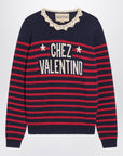 Blue striped Chez Valentino top