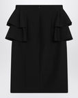 Valentino Black skirt with ruffles on the sides