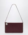 Stella McCartney Falabella Plum coloured clutched shoulder bag