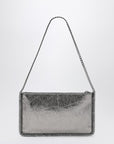 Stella McCartney Falabella Grey Metallic Clutch Shoulder Bag