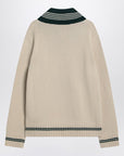 Valentino Butter-coloured sweater with Le Chien de la Maison embroidery
