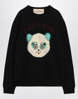 Valentino Black sweater with Le Chat de la Maison patch