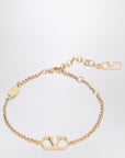 Valentino Garavani Vlogo Signature gold metal bracelet