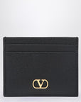 Valentino Garavani Vlogo Signature black credit card holder