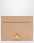 Valentino Garavani Vlogo Signature credit card holder Rose Sand
