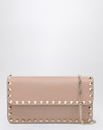 Valentino Garavani Garnet calfskin Rockstud chain wallet