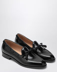 Valentino Garavani Bowshire loafers in black glossy calfskin
