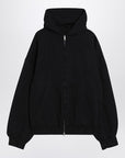 Balenciaga Washed black Flipped Uni Regular Fit zip hoodie