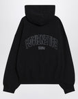 Balenciaga Washed black Flipped Uni Regular Fit zip hoodie