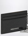 Alexander McQueen T-Bar credit card holder black/caramel