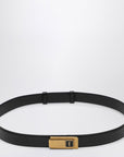 Saint Laurent Black belt with Charniere buckle