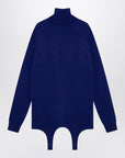 Saint Laurent Electric blue turtleneck with garter