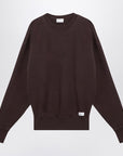 Saint Laurent Taupe coloured plush cotton sweatshirt